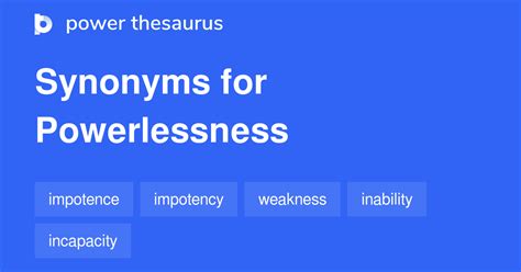 power synonym|powerless synonym.